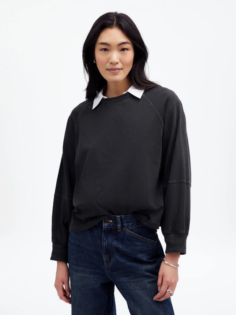 NWT Madewell Relaxed Long-Sleeve Raglan Tee